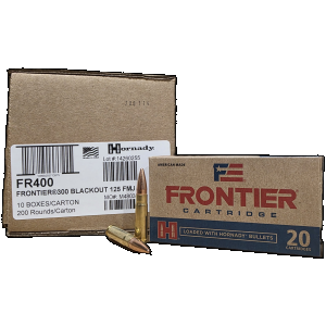 Hornady Frontier .300 Blackout, 125gr FMJ, Ammunition, 200rd Case