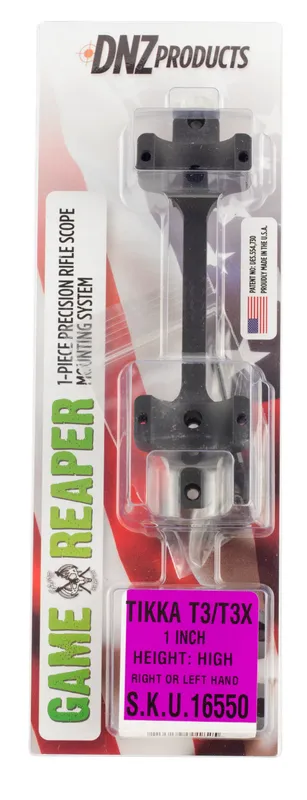 DNZ 16550 Game ReaperTikka Scope MountRing Combo Matte Black 1