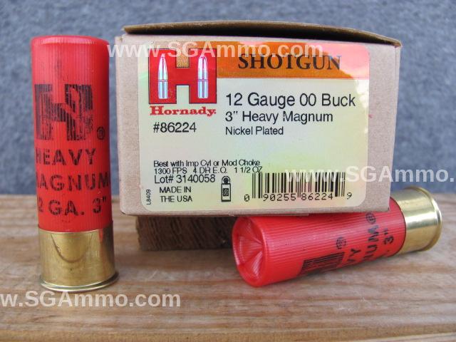 10 Round Box – 12 Gauge 3 Inch 00 Buck Heavy Magnum Hornady Coyote Ammo – 86224