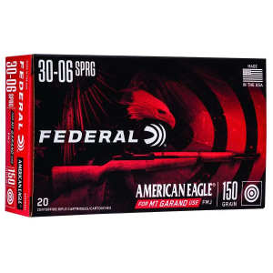 Federal AE3006M1 American Eagle  30-06 Springfield 150 gr Full Metal Jacket (FMJ) 20 Bx/ 10 Cs