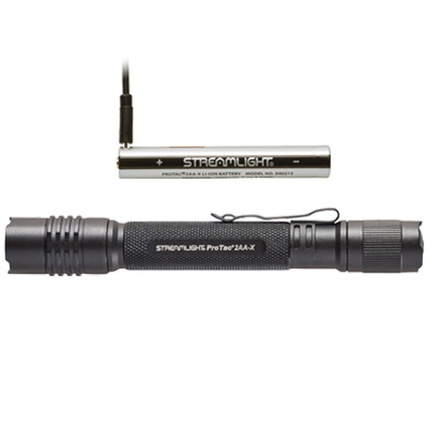 Streamlight ProTac 2AA-X Multi-Fuel Personal Carry Tactical Flashlight, 550 lm Black