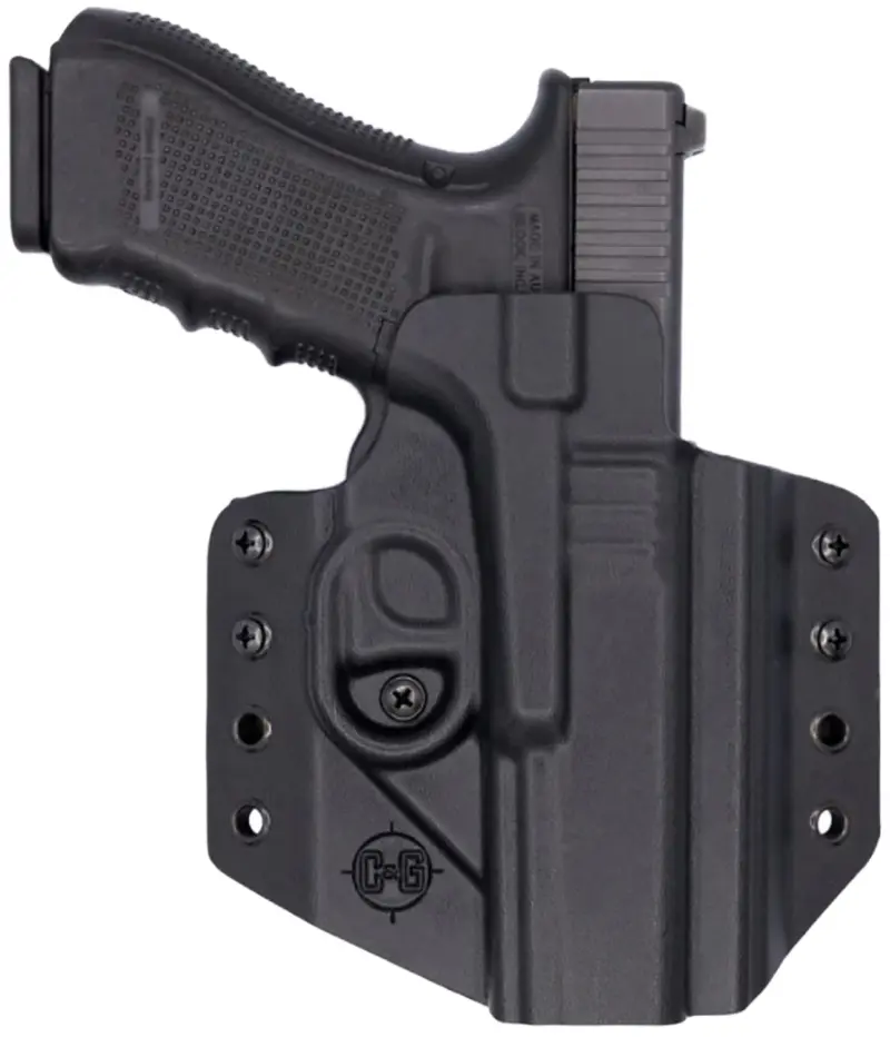 C Holsters 0000100 Covert OWB Black Kydex Belt Loop Glock 17/22/47