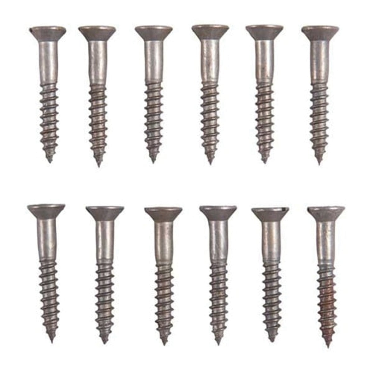 Brownells #6 x 1" Flat Head Wood Screw, Pack of 12