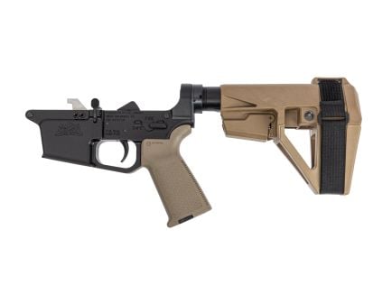 PSA PX9 MOE Complete Pistol Lower Brace, FDE