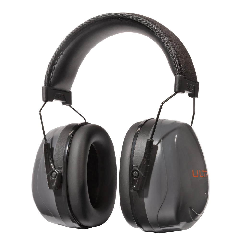 ULTRX 26 dB Heavy Sound Defender Passive Earmuffs, Gray