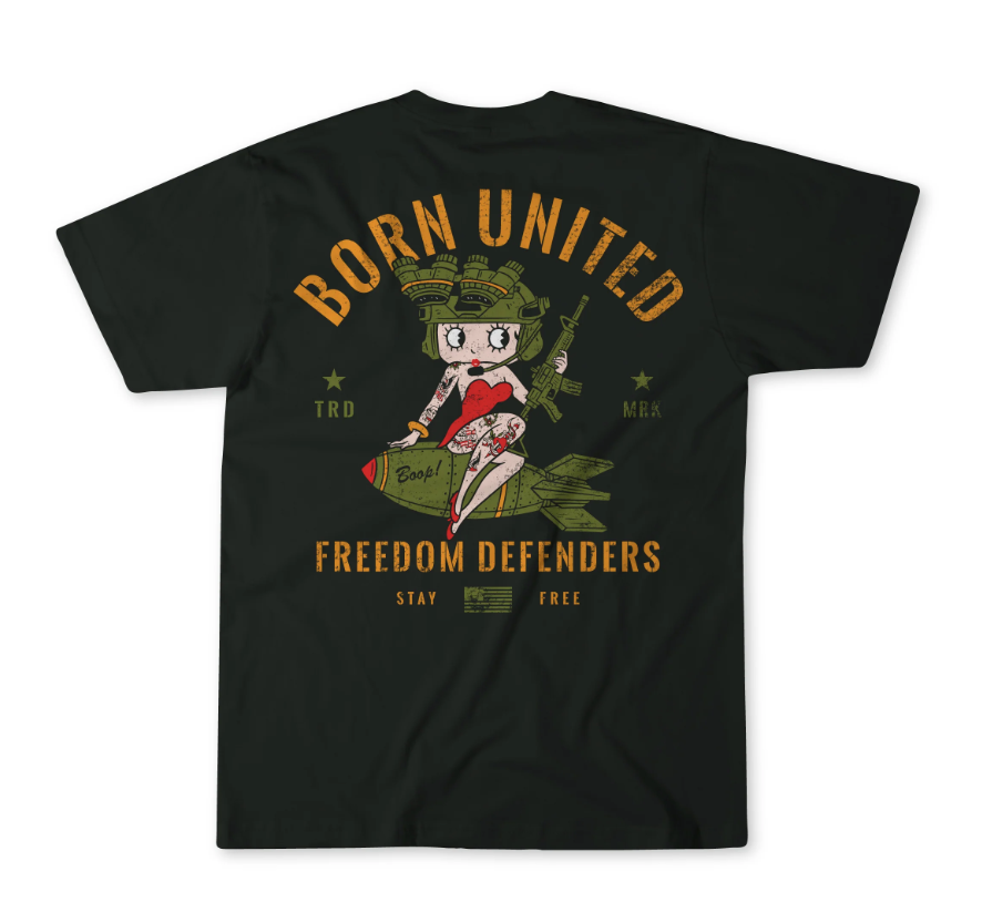 Born United Betty Boop T-Shirt - 3X-Large