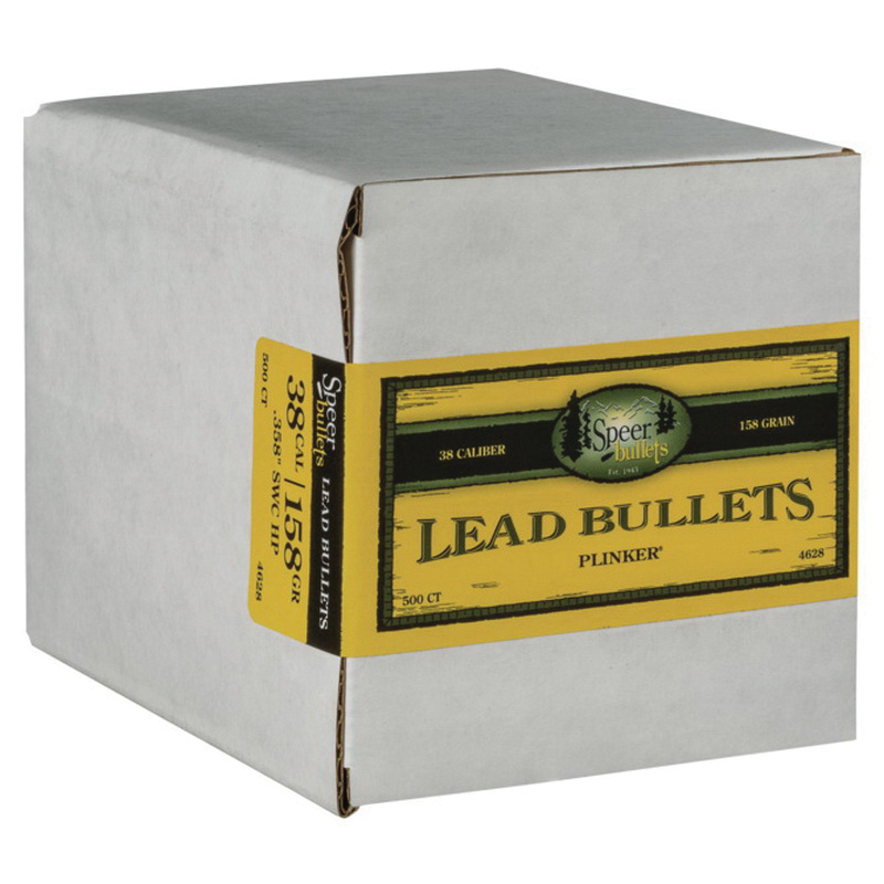 Speer .38 158 gr LSWC-HP Handgun Bullet, 500/box - 4628