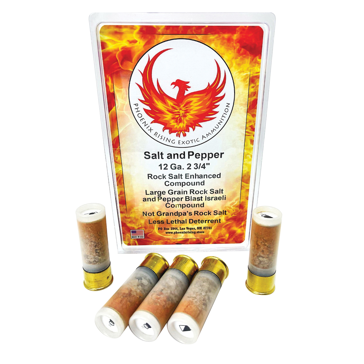 Phoenix Rising Rock Salt & Pepper 12 Gauge 2-3/4" 5rds