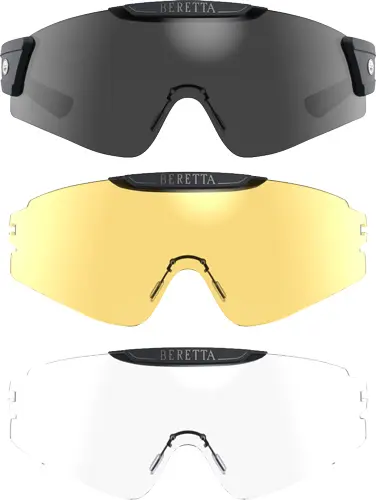 BERETTA INTERMASK EYEGLASSES - INTERCHANGE FUME/NEUTRAL/YLLW