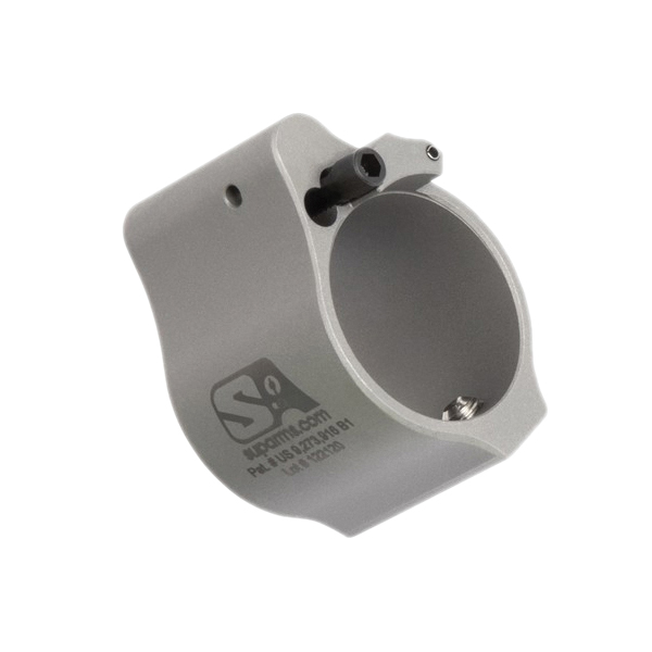 Superlative Arms Solid Set Screw Direct Impingement Gas Block 0.936" x 1", Stainless Steel