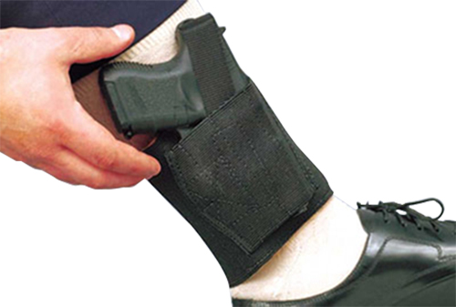 DeSantis Gunhide Apache Ankle Rig Right Hand Glock 26/27 Holster, Smooth Black - 062BAE1Z0