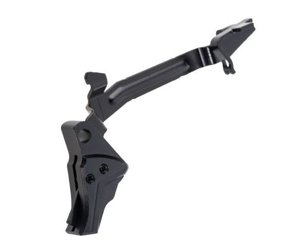 Tyrant Designs - I.T.T.S.- Glock Trigger-GEN 3-4 Black/Black - Screw / Safety- Show W/ Trigger Bar - TD-GTRIG-3-4-BLACK-BLACK-BAR
