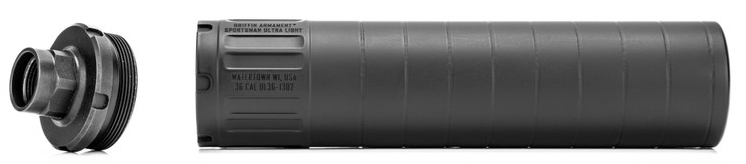 Griffin Armament Sportsman Ultra Light HD 36 Cal Suppressor