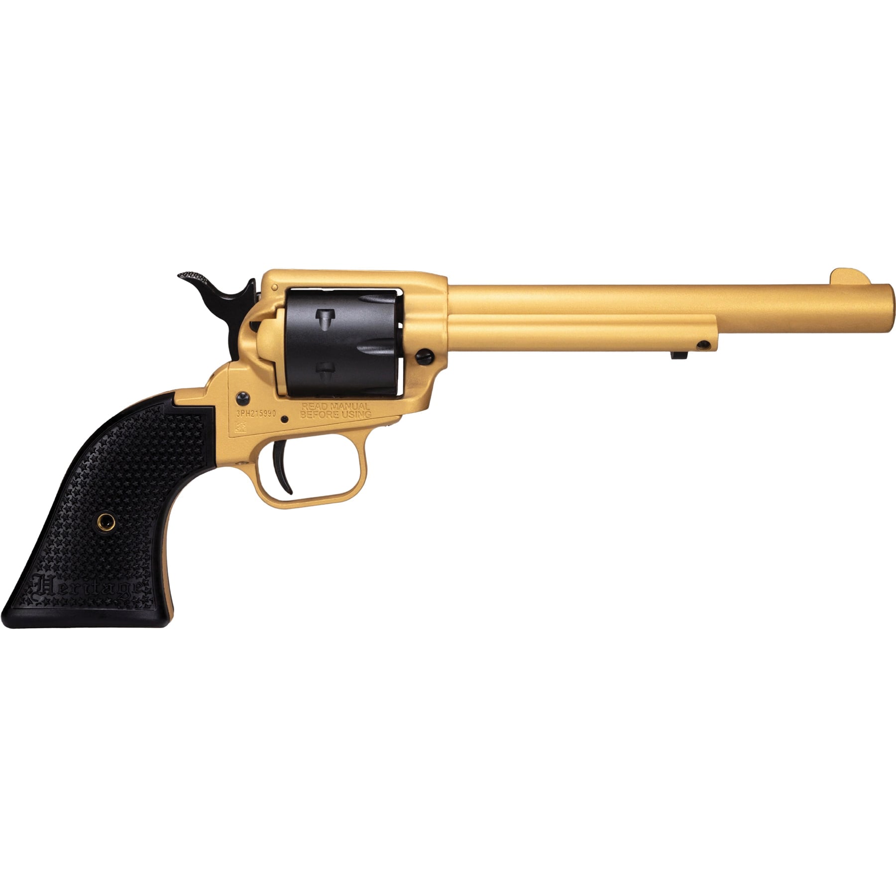 Heritage Manufacturing Rough Rider .22LR Revolver 6.50" 6rds, Gold Cerakote - RR22S6