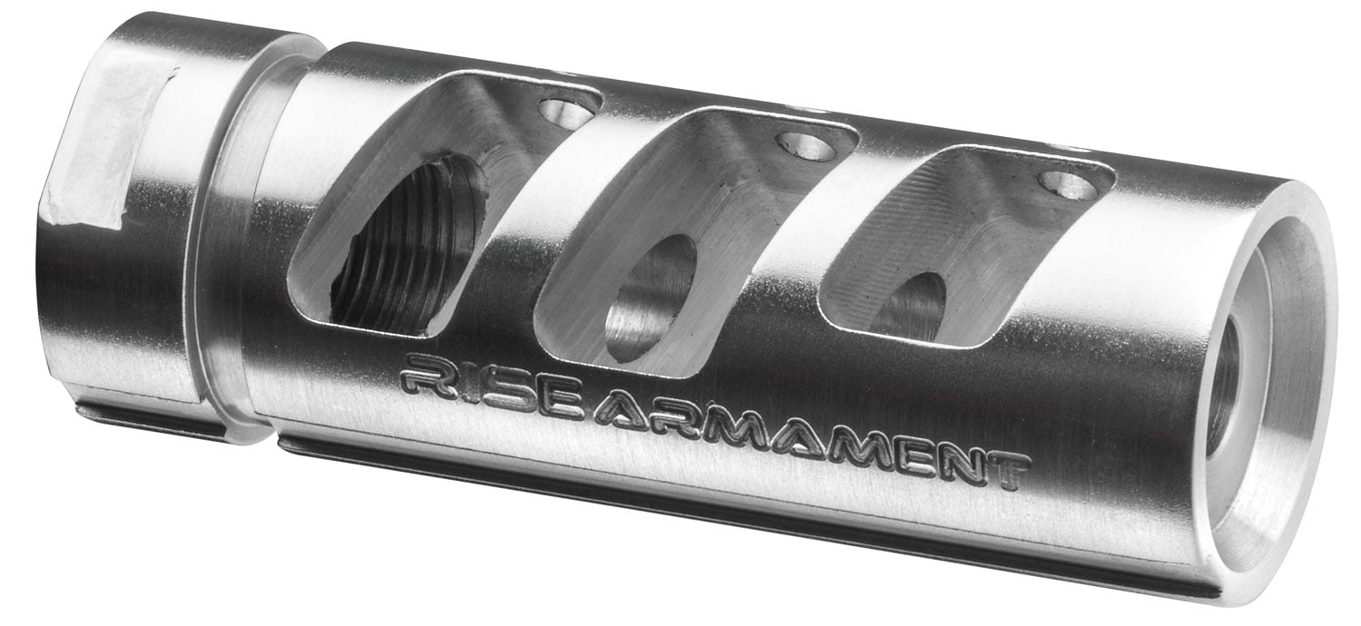 Rise Armament RA-701 5/8-24 Compensator, .308 Rem/7.62 - RA701308SLVR