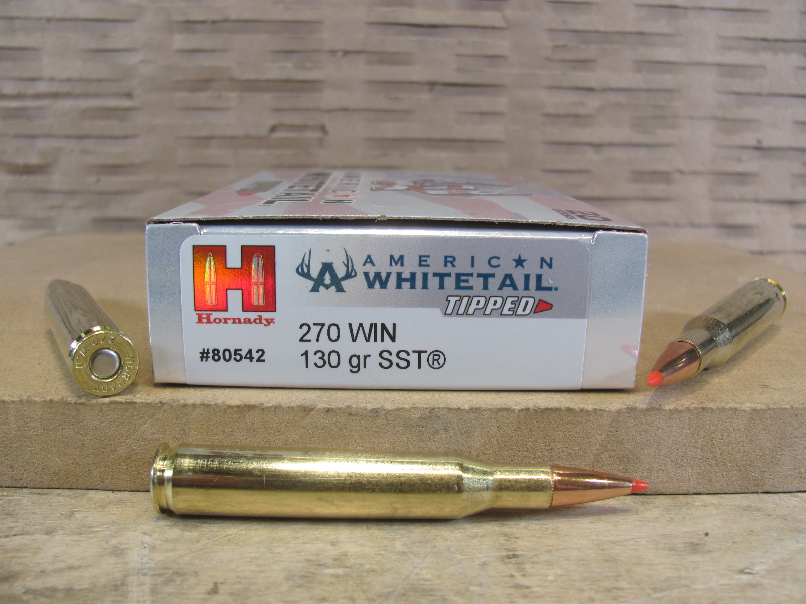 200 Round Case – 270 WIN 130 Grain Hornady SST Tipped Ammo – 80542