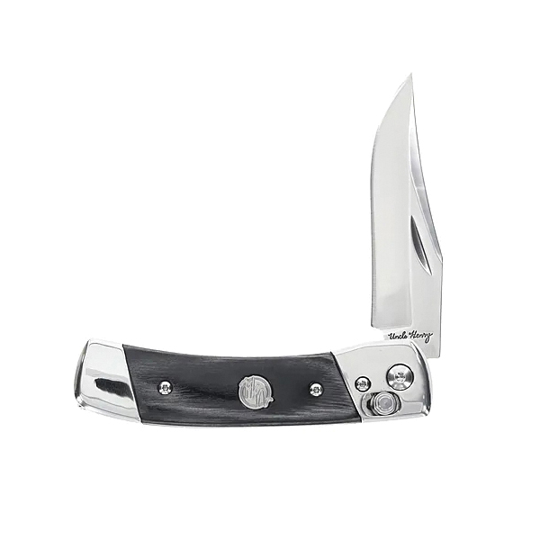Uncle Henry Smokey Folding Clip Point Knife, Black - 1222001