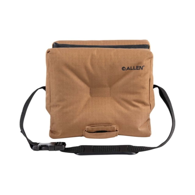 Allen Unfilled Polyester Shooting Bench Bag w/Fillable Spout Adjustable Soft Cradle Bottom Skid-Resistant Water Resistant Tan/Black