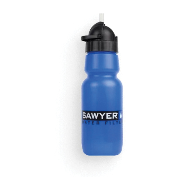 Sawyer Personal Water Bottle Filter w/Inline Filter, 34 oz Blue