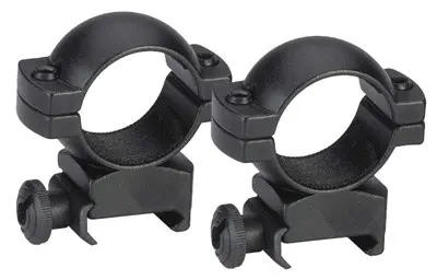 TRADITIONS RINGS 1" WEAVER - HIGH MATTE BLACK