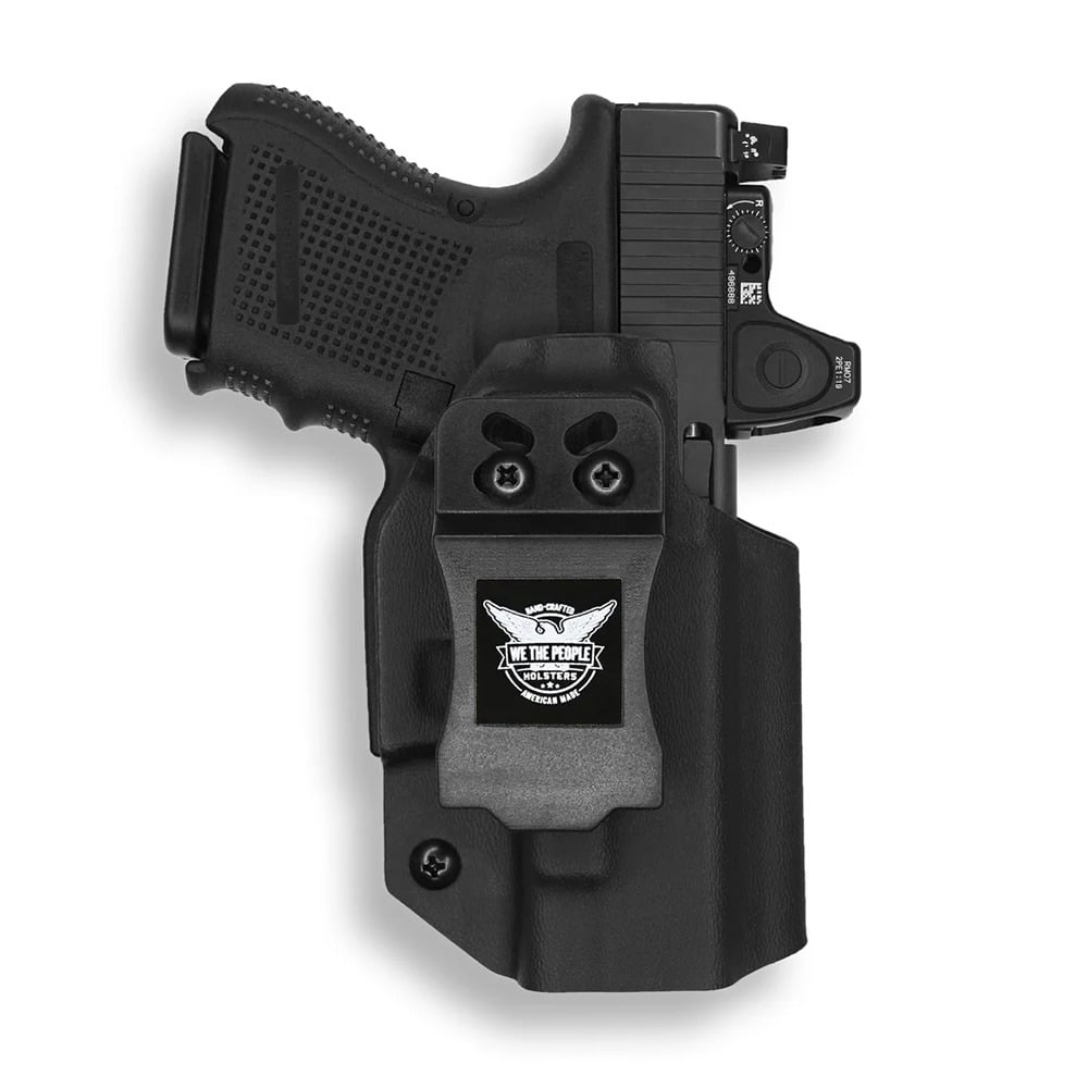 We The People Holsters Glock 26 / 27 / 28 / 33 MOS RDS IWB Left Handed Holster Red Dot Cut, Black