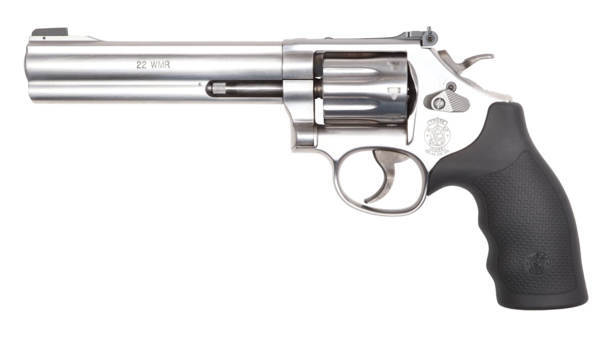 Smith and Wesson 648 22MAG 6" SS/SYN 8RD AS 12460 | MEDIUM K-FRAME