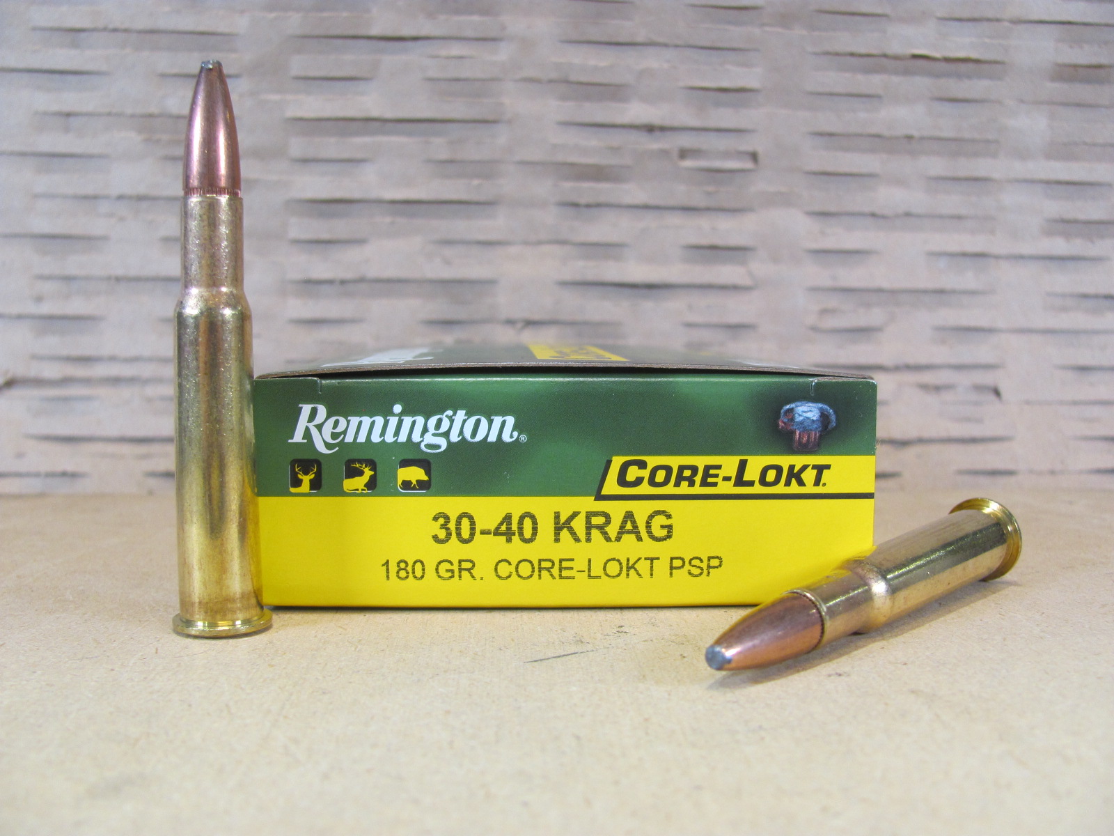 20 Round Box – 30-40 Krag 180 Grain Core-Lokt PSP Soft Point Remington Ammo – R30402