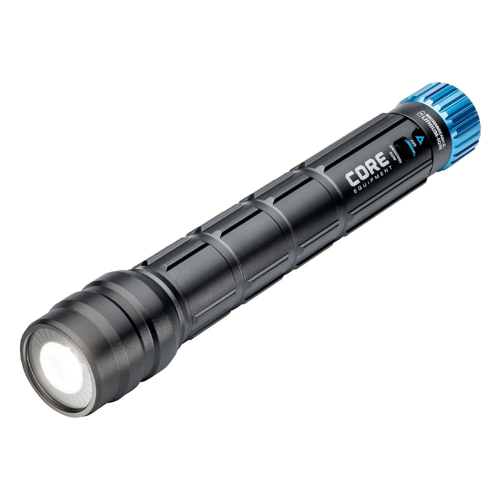 CORE Equipment 1500 Lumen Rechargeable Flashlight, Black - 40076