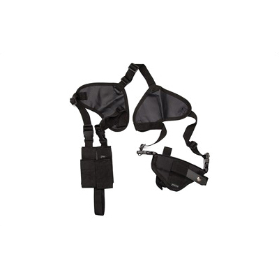 Bulldog Cases Deluxe Pro Ambi Shoulder Holster, Fits Large Revolver w/ 2.5" Barrel, Black - WSHD 2