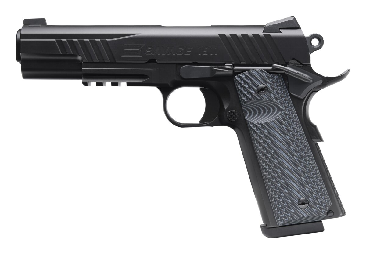 Savage Arms 1911 GOVT 45ACP BLK/BLK RAIL 67210