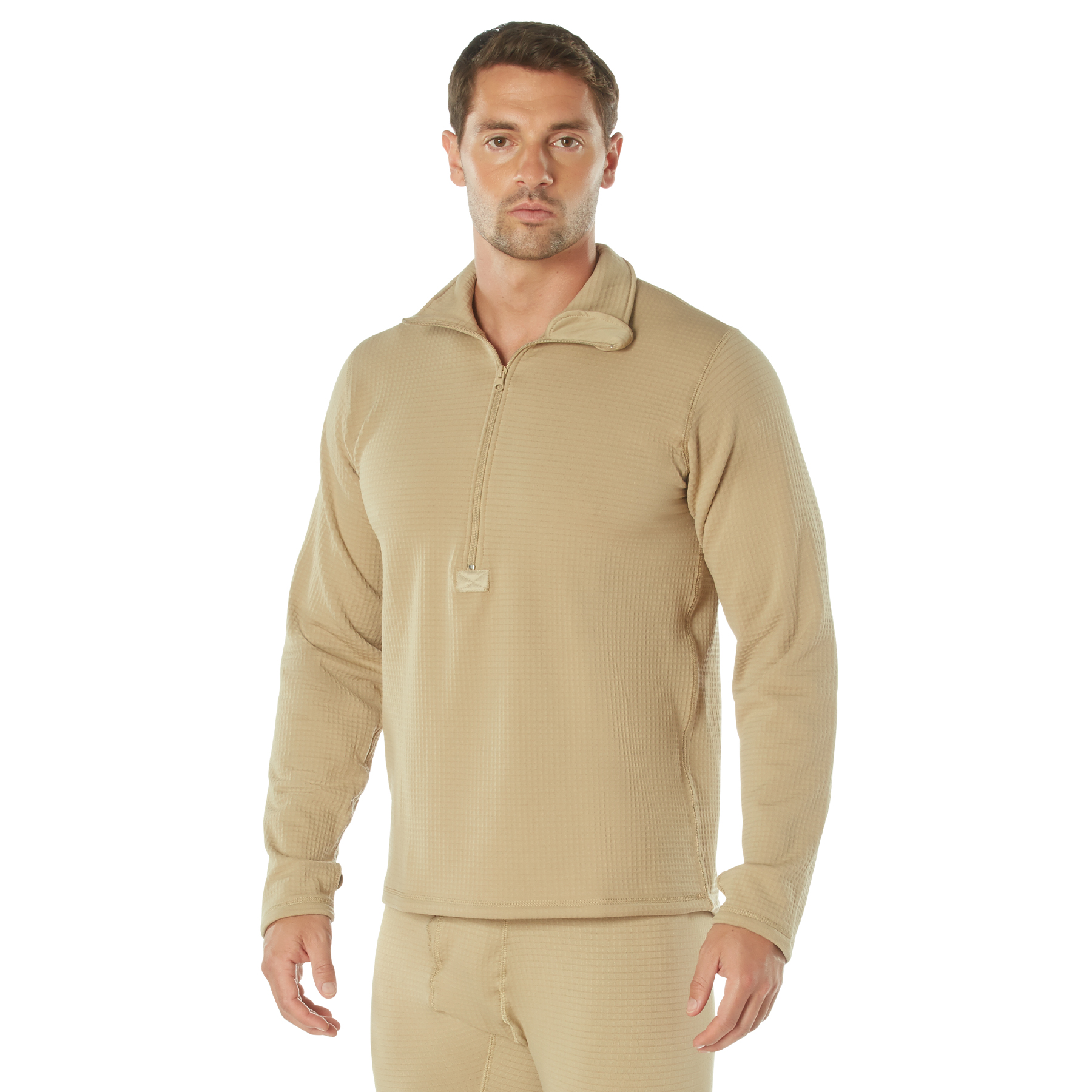 Rothco Ecwcs Gen III Mid-Weight Underwear Top Level Ii - Desert Sand, Large