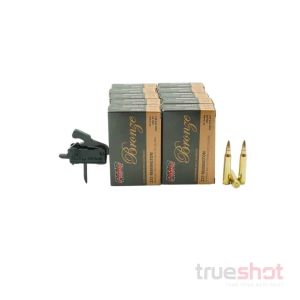 BUNDLE DEAL: Rise Rave 140 Flat Drop in AR-15 Trigger and 200 Rounds of Ammo - PMC 223 55 Grain