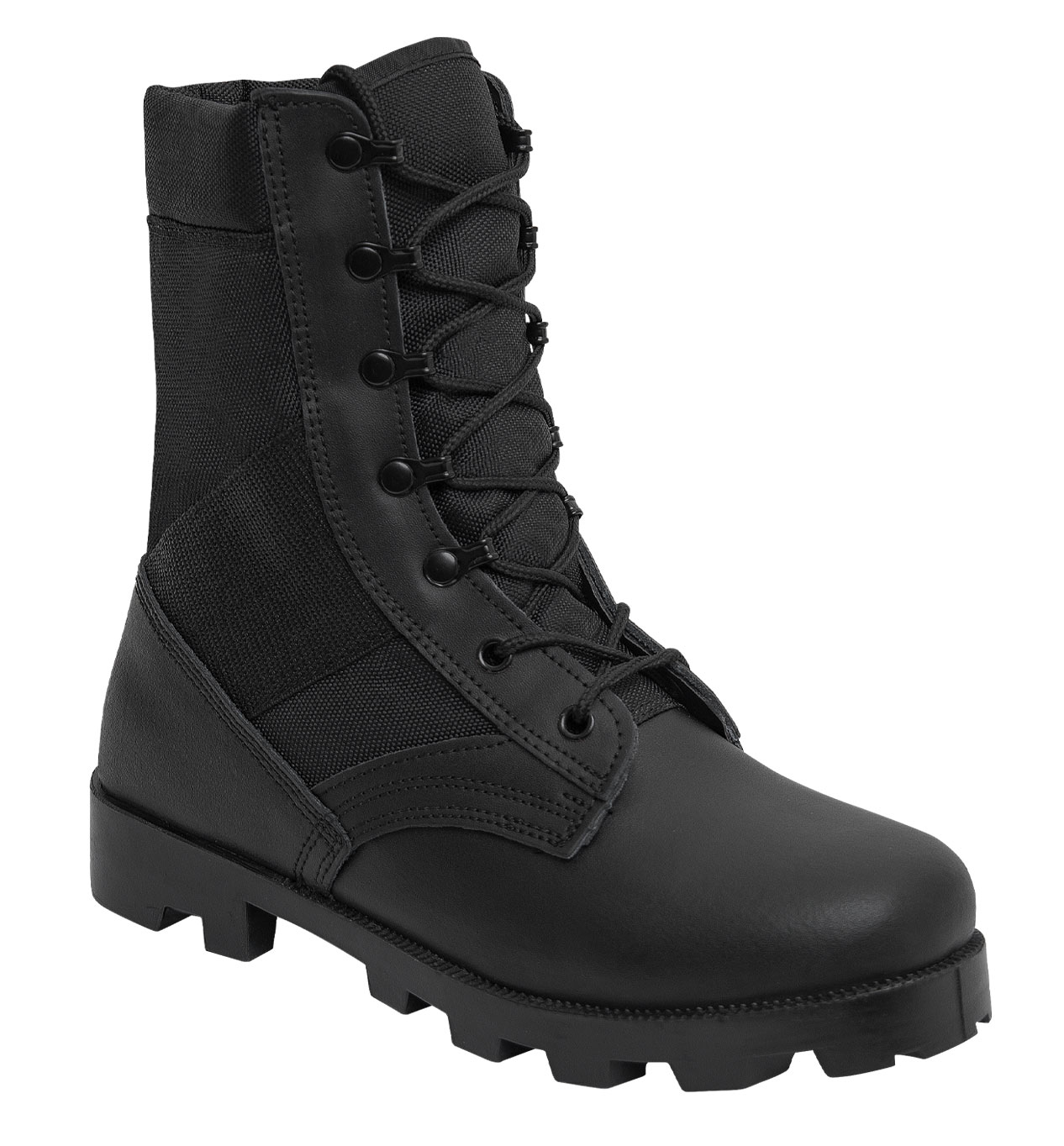 Rothco Black Speedlace Jungle Boots - 9 Inch, Wide, Shoe Size 12