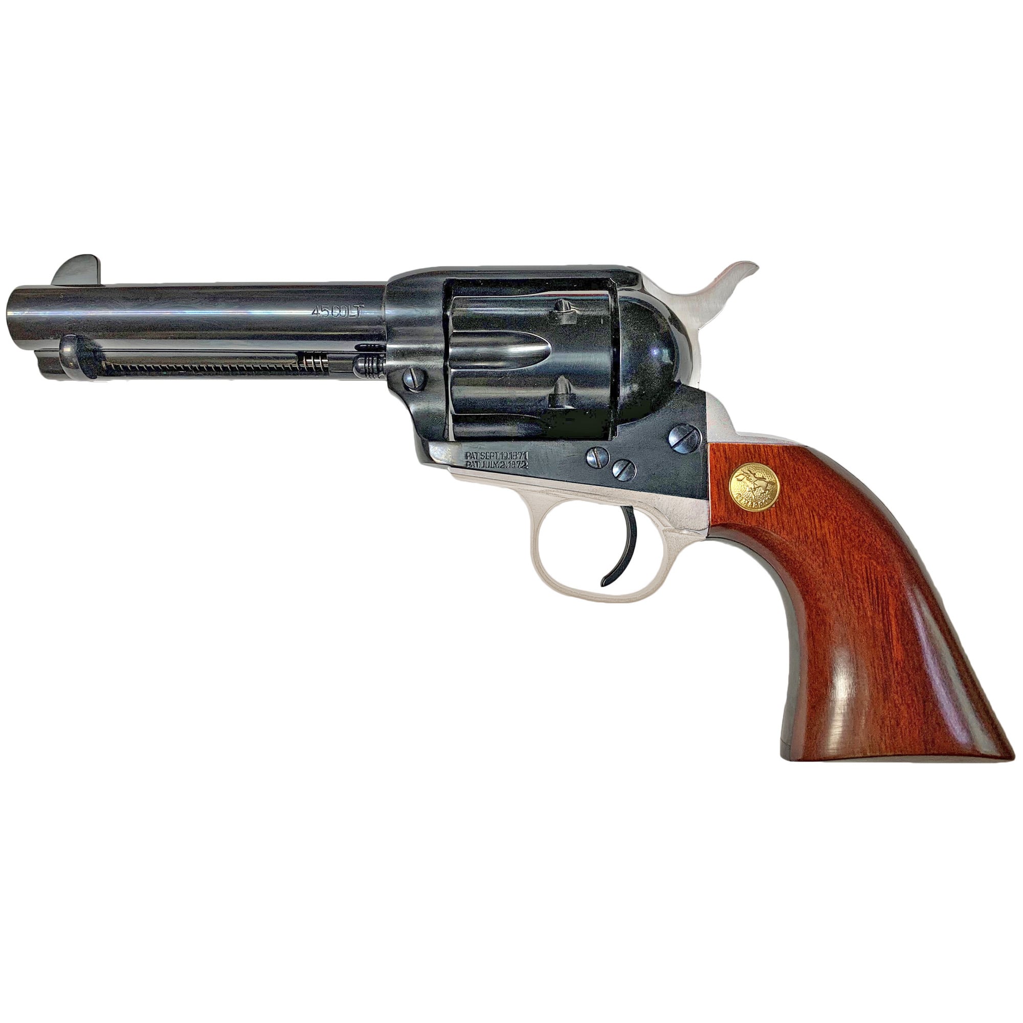 CIMARRON PISTOLEER 45LC – FS 4.75″ BLUED/N.BACKSTRAP WAL - No Credit Card Fees - Free Shipping