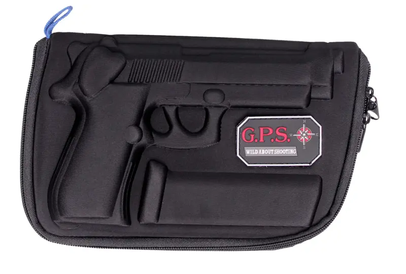 GPS Bags 909PC Custom Molded w/ Lockable Zippers Internal Mag Holder Black Finish for Beretta 92/96 Taurus PT92