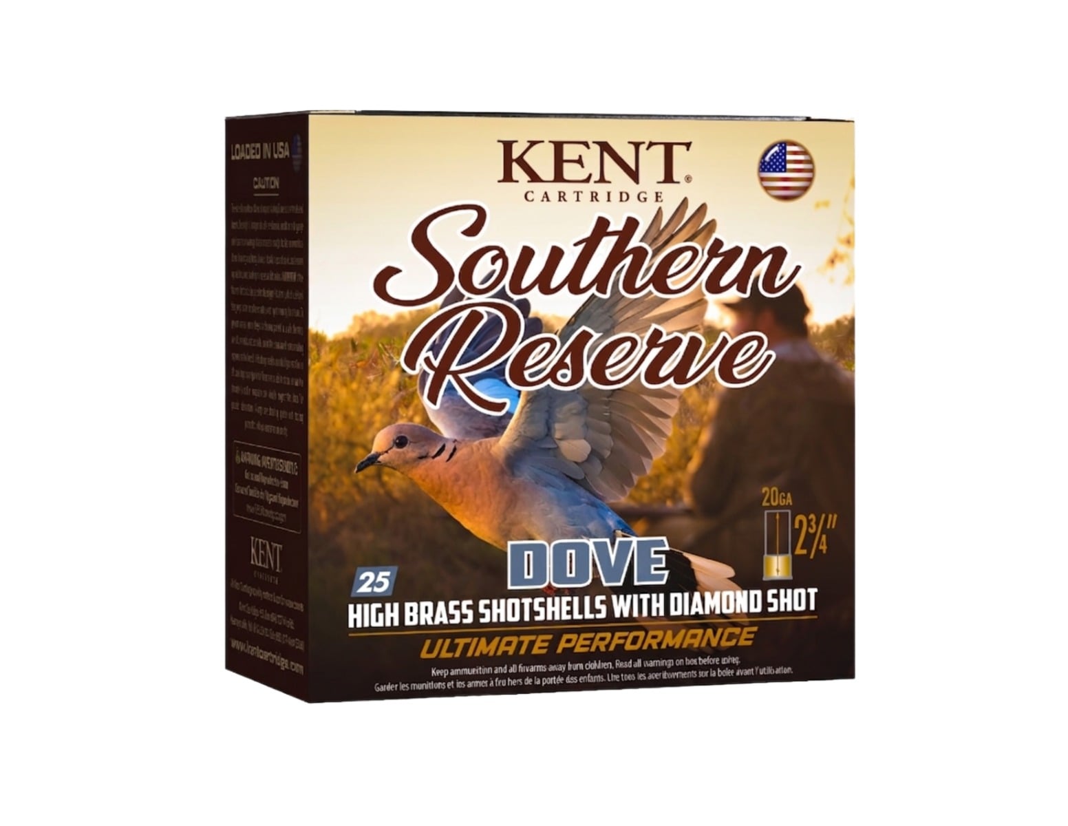 Kent Southern Reserve Dove 20 GA 2-3/4" 1oz #7.5 Shotshells, 25 Rds - K20SR2875