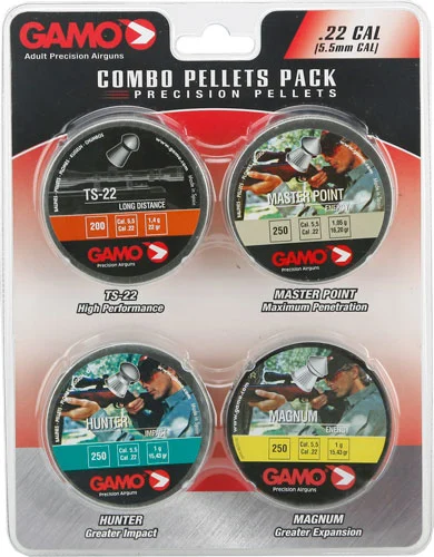 GAMO COMBO ASSORT 22 CAL - TS-22 HUNTER MAG MP PELLET