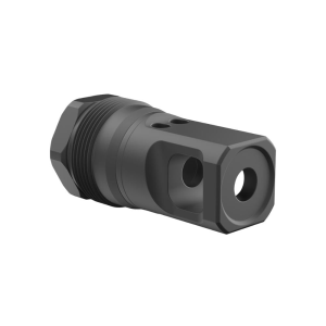 Breek-Arms Breek Arms Plan B Echo Single-Port Muzzle Brake .223/5.56 1/2x28 Thread Black