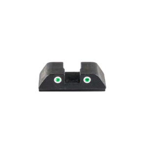 Tritium Rear Sight for Glock (42/43/43X/48)Green Tritium 2-Dot WHT Outlines