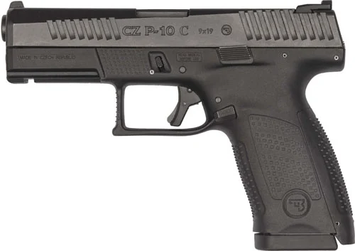 CZ P-10 C 9MM FS 15-SHOT - REVERSIBLE MAG CATCH BLACK