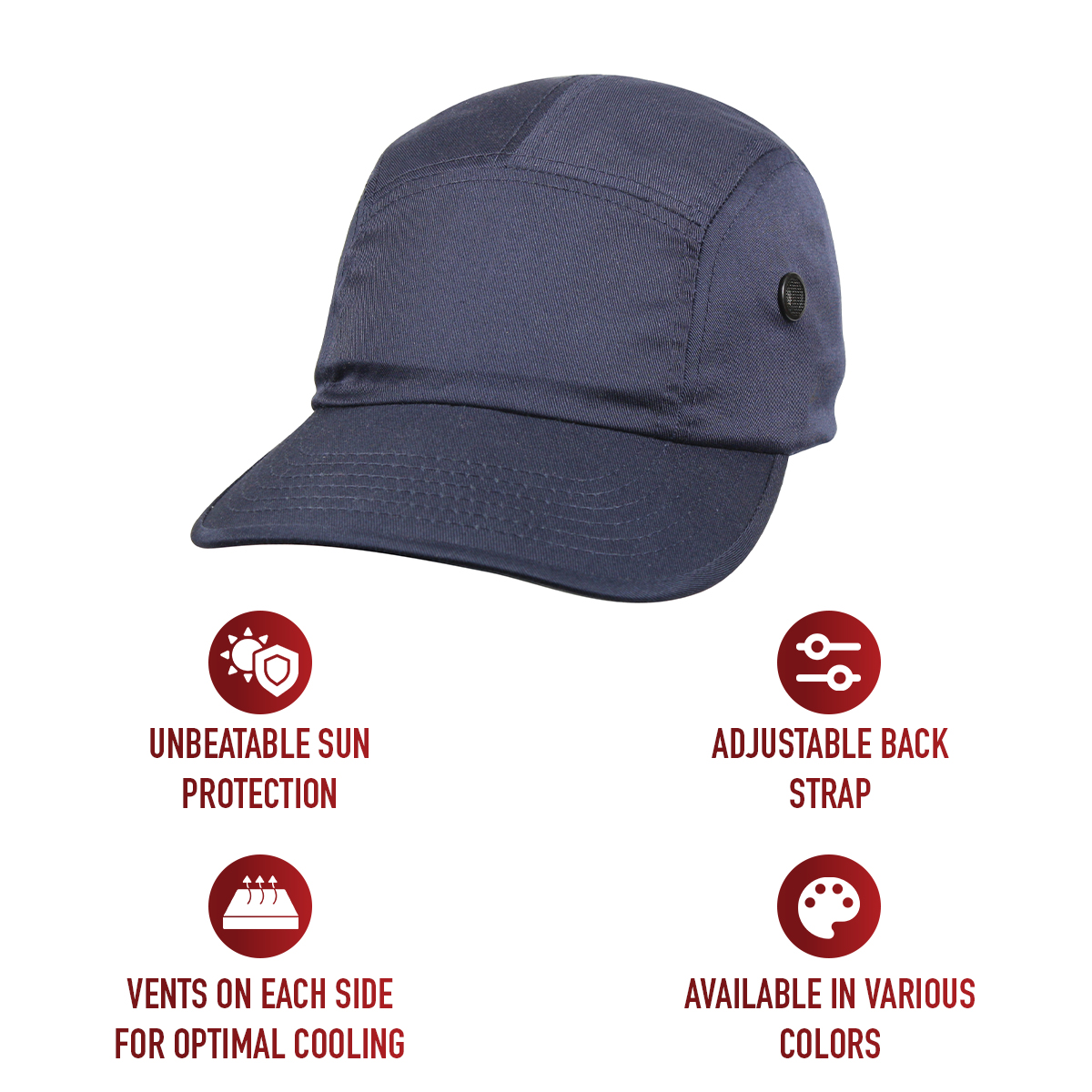 Rothco 5 Panel Street Cap - Navy Blue