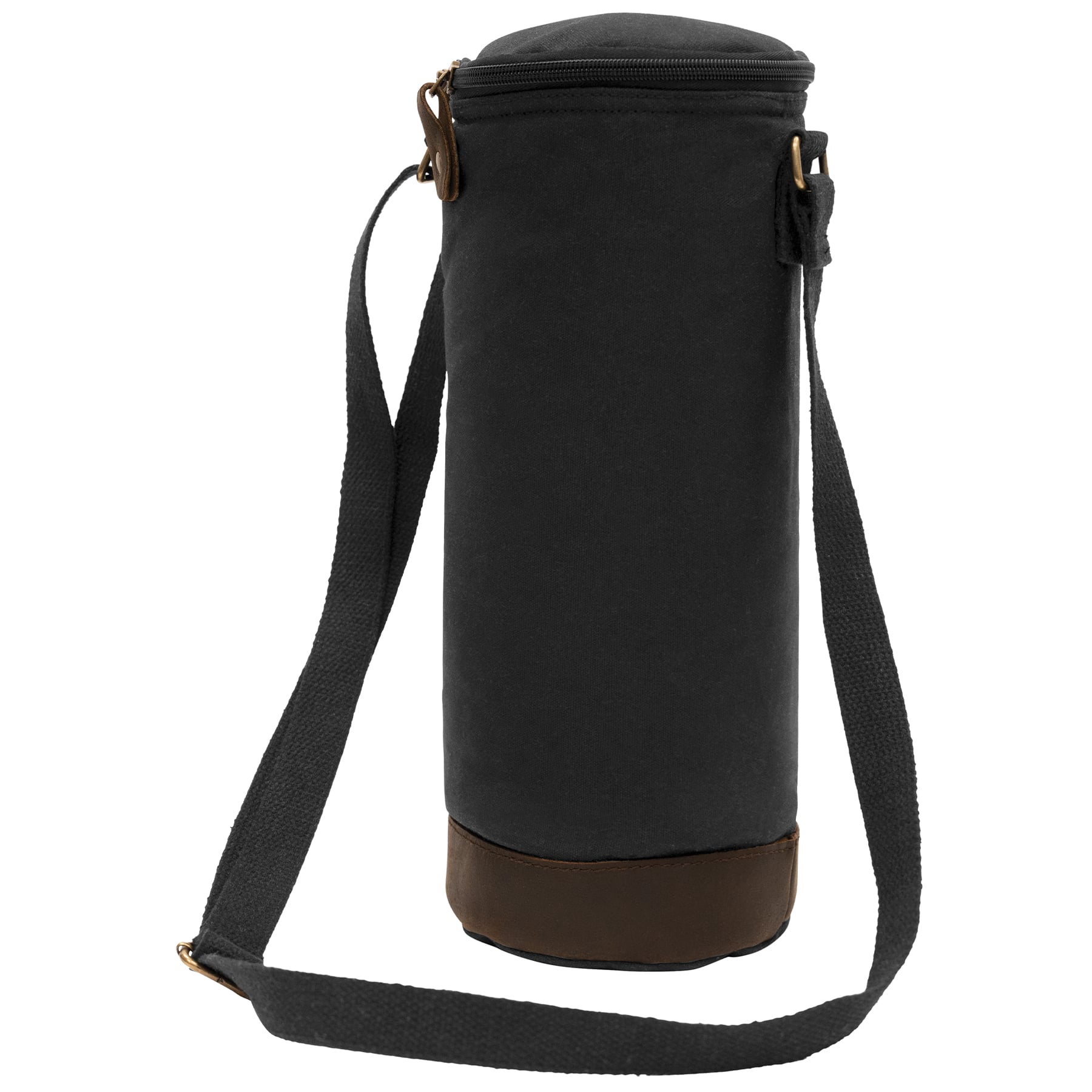 Rothco Waxed Canvas Wine Carrier Tote Bag - Black