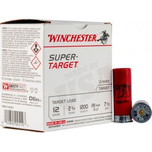 Winchester Ammo TRGT12007 Super Target 12 Gauge 2.75\" 1 oz 7.5 Shot - 25sh Box