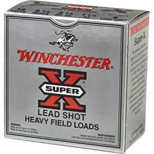 Winchester Super X Heavy Game Load 12 Gauge 2.75\" 1-1/8 oz #4 Shot 1255fps Lead 250 Rounds Brass Case