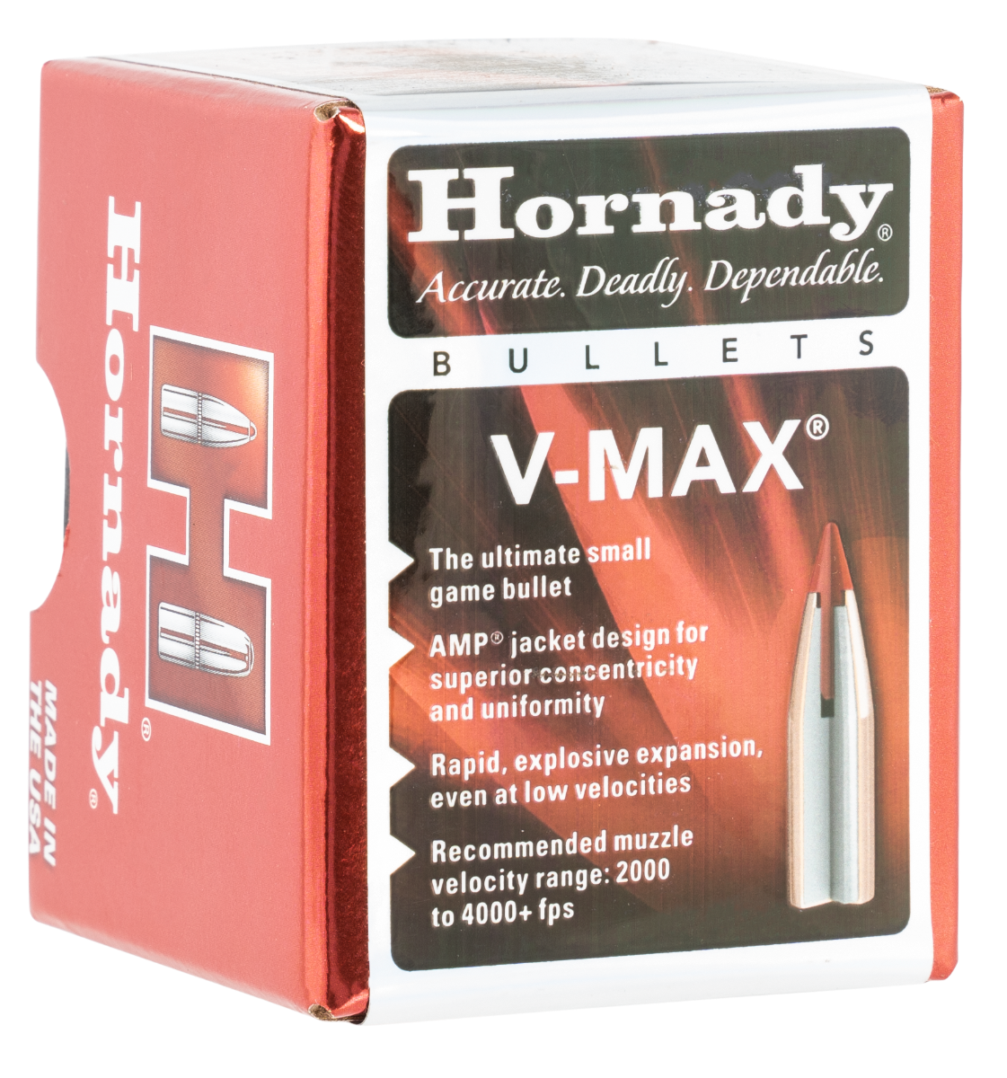 Hornady 22 Cal V-Max 35gr Bullets, 100ct - 22252