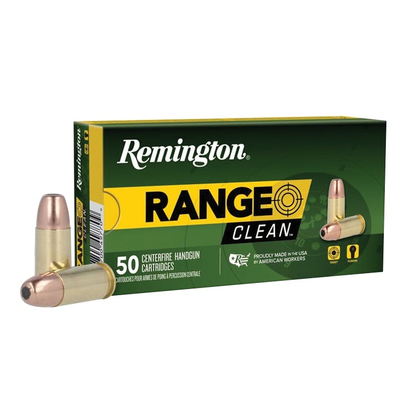Remington Range Clean 9mm 115 gr Ammo FNEB - 50rds - 27681