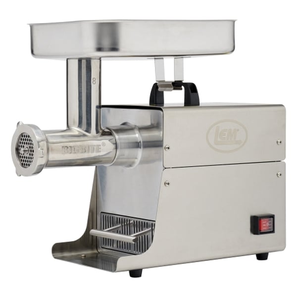 LEM #8 BigBite Stainless Steel Meat Grinder, #8