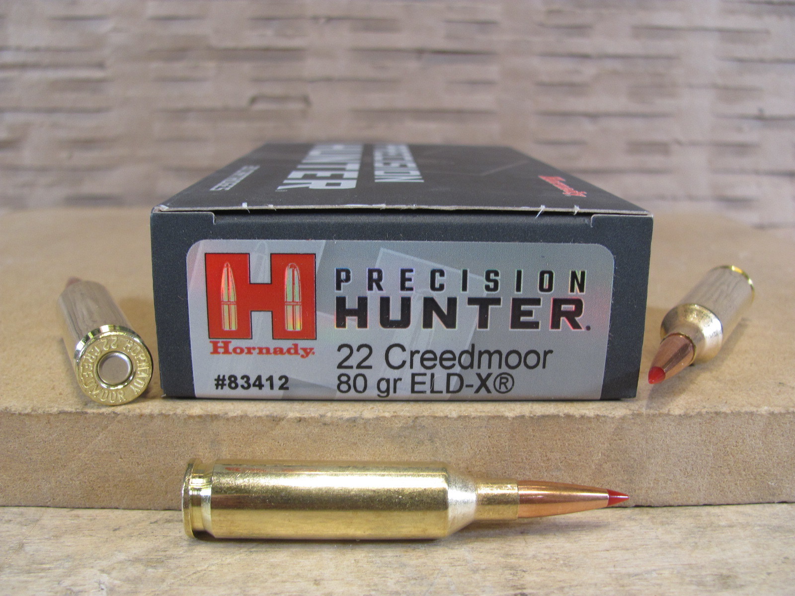 20 Round Box – 22 Creedmoor 80 Grain Hornady ELD-X Precision Hunter Ammo – 83412
