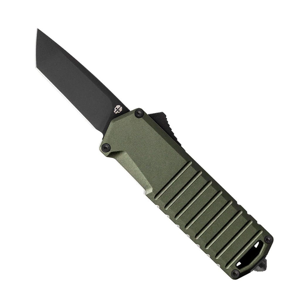 Tekto Knives A2 Badger OTF Knife, OD Green