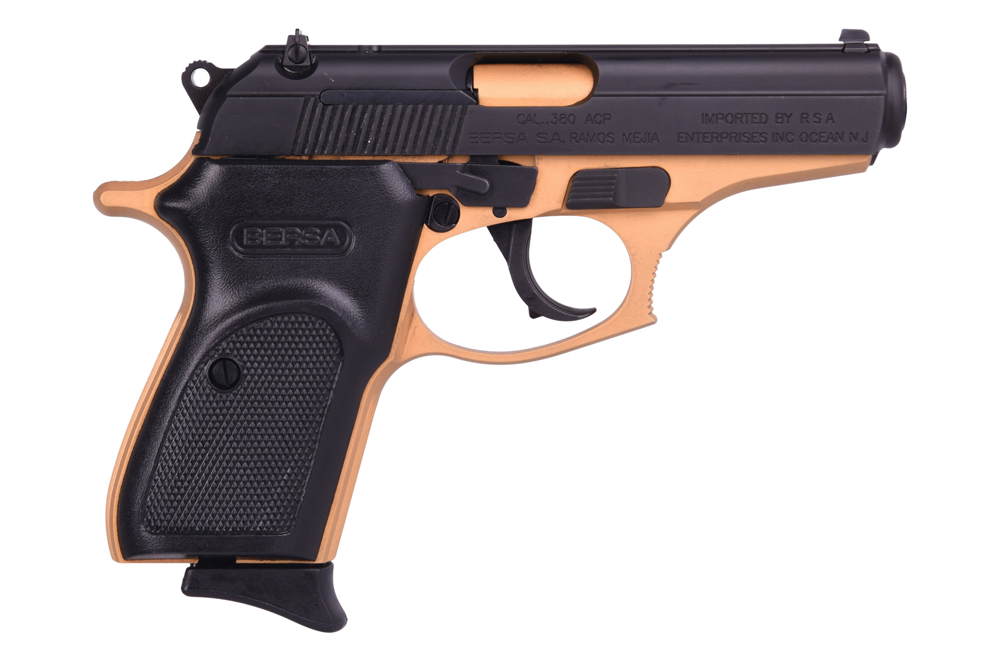 Bersa Thunder 380 Gold/Black 380ACP Cerakote Gold Frame